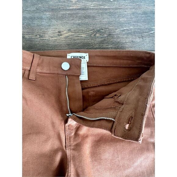 L’Agence Women’s Brown Josie High Rise Jeans, NWOT, size 25 - Picture 11 of 11
